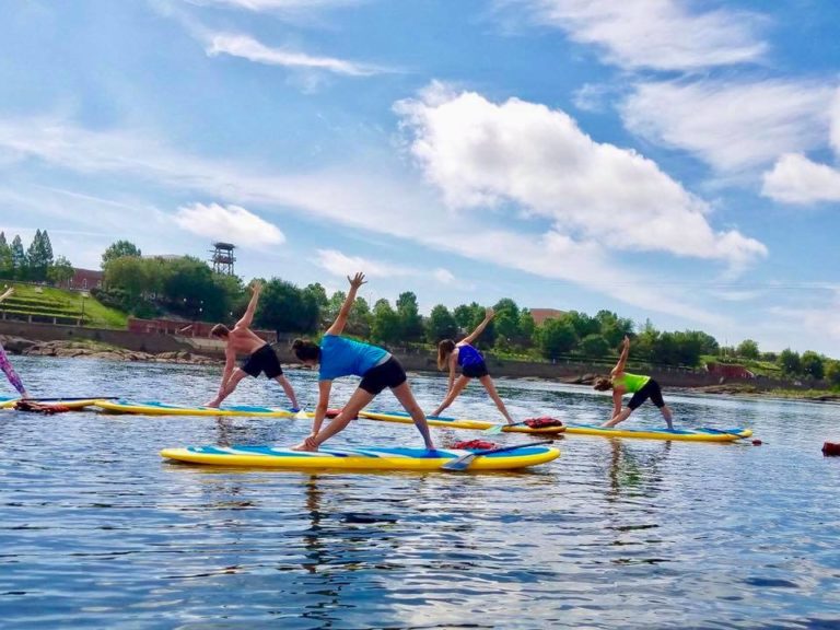 Paddle Board Yoga Class Columbus, GA Whitewater Express